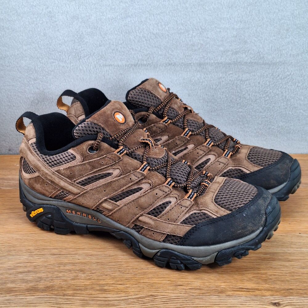 Merrell Moab 2 GTX Low Men's 11 Waterproof Hiking Shoes Brown Vibram Bracken